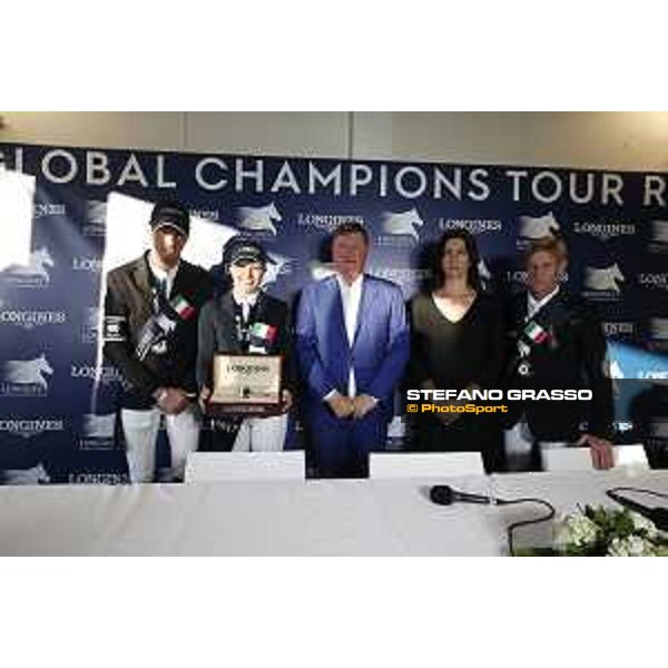 LGCT of Rome - Press conference - Harrie Smolders, Evelina Tovek, Jan Tops, Eleonora Di Giuseppe and Marcus Ehning Rome - Stadio dei Marmi, 23rd september 2017 ph.Mario Grassia/LGCT
