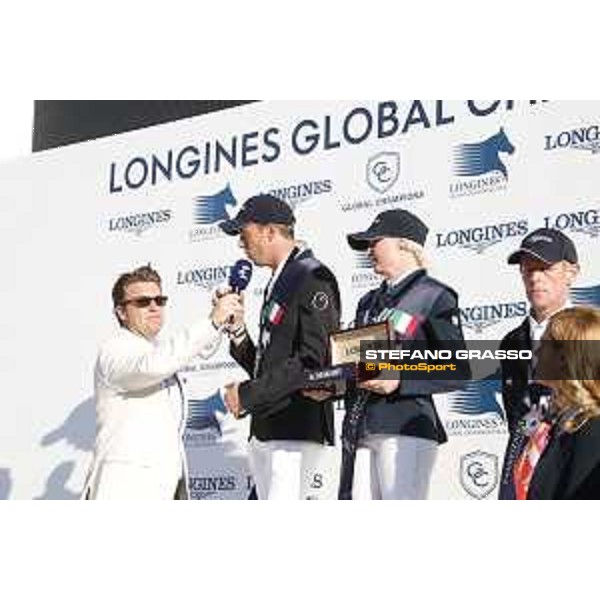 LGCT of Rome - Grand Prix - Prize giving ceremony - Harrie Smolders and Evelina Tovek Rome - Stadio dei Marmi, 23rd september 2017 ph.Stefano Grasso/LGCT