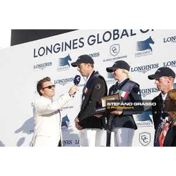 LGCT of Rome - Grand Prix - Prize giving ceremony - Harrie Smolders and Evelina Tovek Rome - Stadio dei Marmi, 23rd september 2017 ph.Stefano Grasso/LGCT