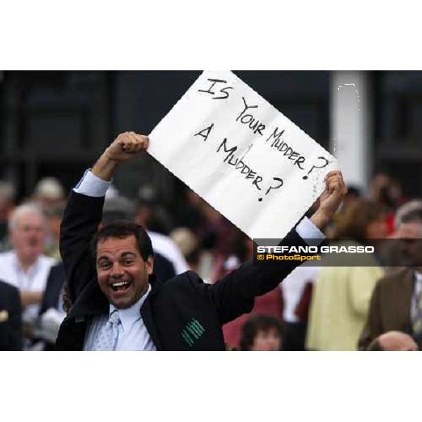 racegoer at Monmouth Park racetrack Monmouth Park, 27th october 2007 ph. Stefano Grasso
