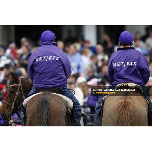 Ponies waiting for horses at Monmouth Park racetrack Monmouth Park, 27th october 2007 ph. Stefano Grasso