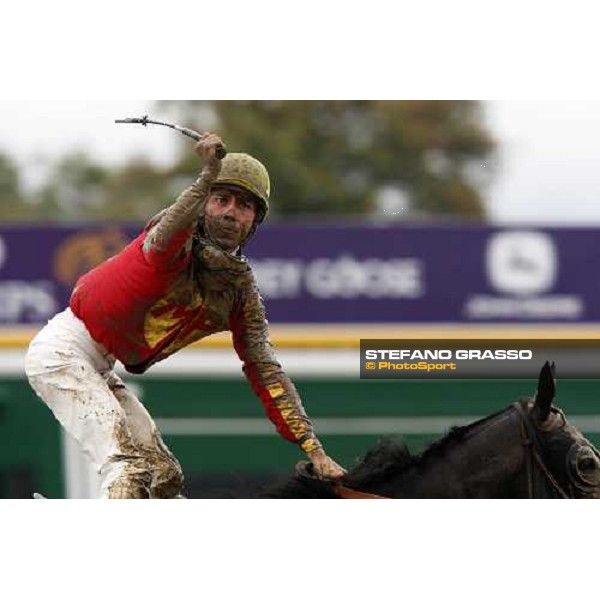 Garrett Gomez on Midnight Lute wins the Breeders\' Cup Sprint at Monmouth Park racetrack Monmouth Park, 27th october 2007 ph. Stefano Grasso