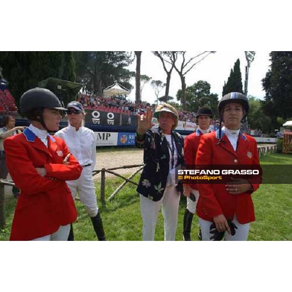 Usa Team at NAtion\'s Cup Rome Piazza di Siena 28th may 2004 ph.Stefano Grasso