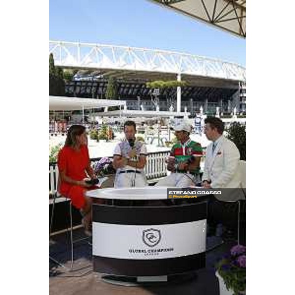 LGCT of Rome - The studio - Aly Vance, Maikel van der Vleuten, Marlon Zanotelli and Steven Wilde - Rome, Stadio dei Marmi - 23 September 2017 - ph.Stefano Grasso/LGCT