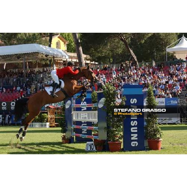 Eva MAria Bitter on Argelith Stakkato Rome Piazza di Siena 28th may 2004 ph.Stefano Grasso