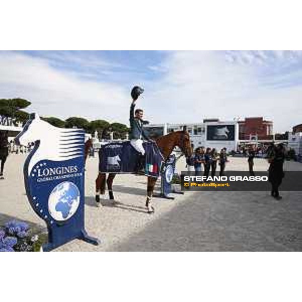 LGCT of Rome - Class 14 - Prize giving ceremony - Simon Delestre on Chesall Zimequest wins class 14 - Rome, Stadio dei Marmi - 24 September 2017 - ph.Stefano Grasso/LGCT