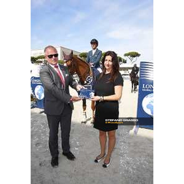 LGCT of Rome - Class 14 - Prize giving ceremony - Stephan Ellenbruch and Eleonora Di Giuseppe - Rome, Stadio dei Marmi - 24 September 2017 - ph.Stefano Grasso/LGCT