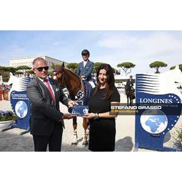LGCT of Rome - Class 14 - Prize giving ceremony - Stephan Ellenbruch and Eleonora Di Giuseppe - Rome, Stadio dei Marmi - 24 September 2017 - ph.Stefano Grasso/LGCT
