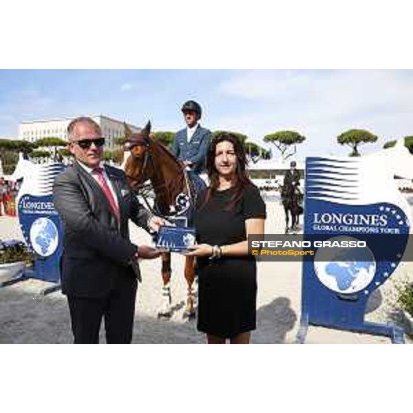 LGCT of Rome - Class 14 - Prize giving ceremony - Stephan Ellenbruch and Eleonora Di Giuseppe - Rome, Stadio dei Marmi - 24 September 2017 - ph.Stefano Grasso/LGCT