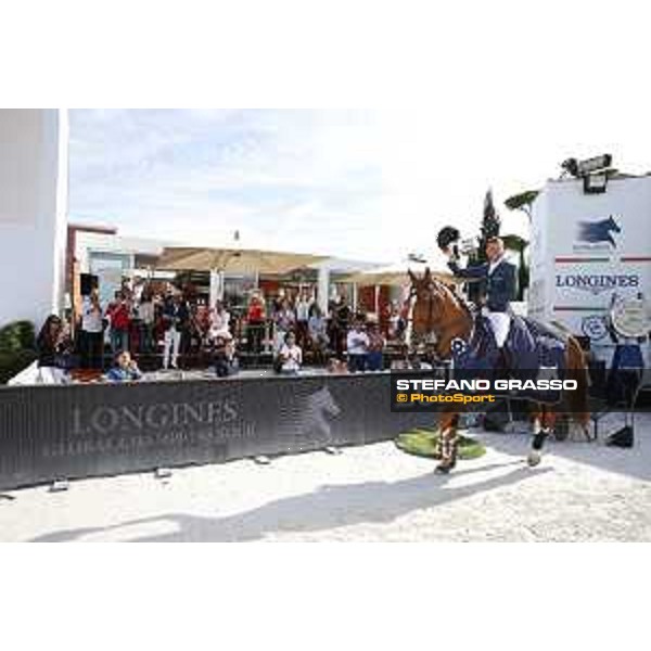 LGCT of Rome - Class 14 - Prize giving ceremony - Simon Delestre on Chesall Zimequest wins class 14 - Rome, Stadio dei Marmi - 24 September 2017 - ph.Stefano Grasso/LGCT