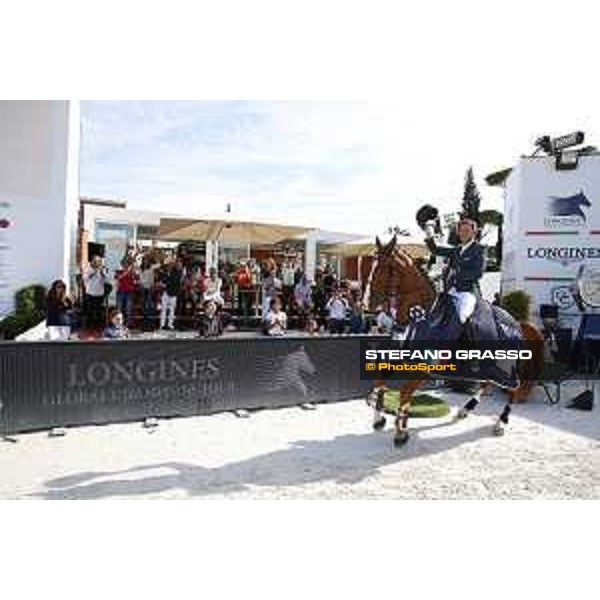 LGCT of Rome - Class 14 - Prize giving ceremony - Simon Delestre on Chesall Zimequest wins class 14 - Rome, Stadio dei Marmi - 24 September 2017 - ph.Stefano Grasso/LGCT