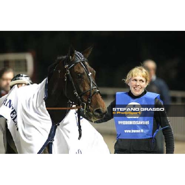 close up for Adrian Chip and his groom winners of Gran Premio Paolo e Orsino Orsi Mangelli Milan, 1st nov. 2007 ph. Stefano Grasso