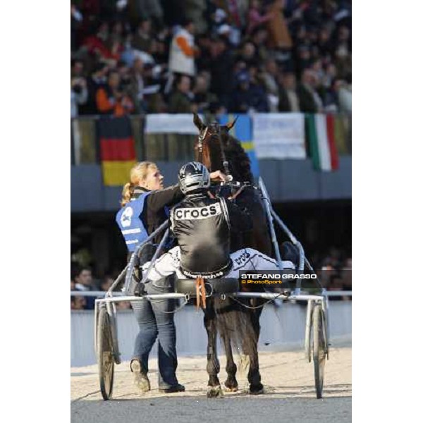 Robert Berg with Adrian Chip winners of the Premio Paolo e Orsino Orsi Mangelli - Filly Milan, 1st nov. 2007 ph. Stefano Grasso