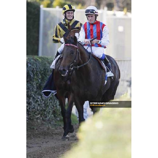 Mirco Demuro on Le Cadre Noir and Germano Marcelli comes back on Dream Impact after winning the Premio Carlo e Francesco Aloisi Roma, 4th november 2007 ph. Stefano Grasso