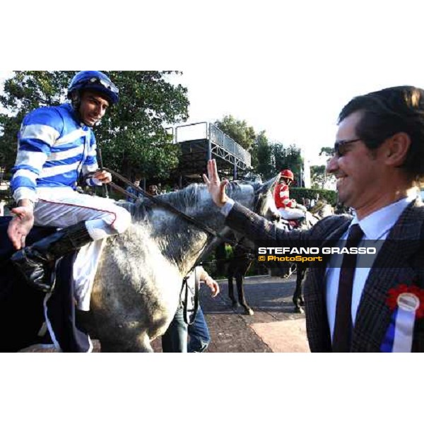 congratulations for Endo Botti winner on Santiago of Premio Ribot Roma, 4th november 2007 ph. Stefano Grasso