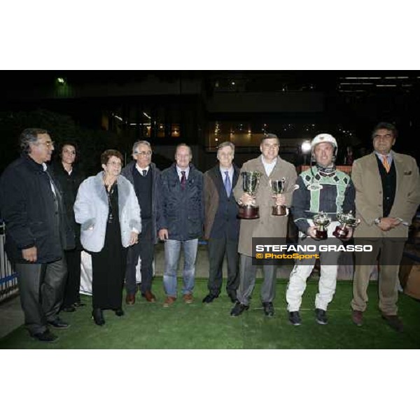 giving prize of Gran Premio Orsi Mangelli - Filly won by Enrico Bellei with Idole di Poggio Milan, 1st nov. 2007 ph. Stefano Grasso