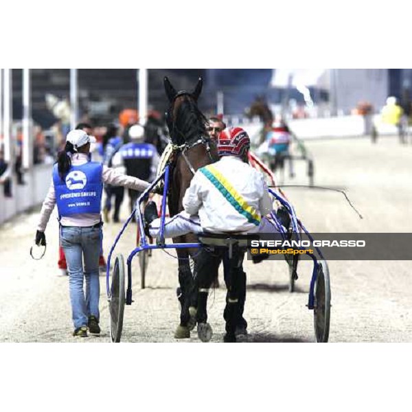 the horses go to the start of the Gran Premio Orsi Mangelli Filly Milan, 1st nov. 2007 ph. Stefano Grasso