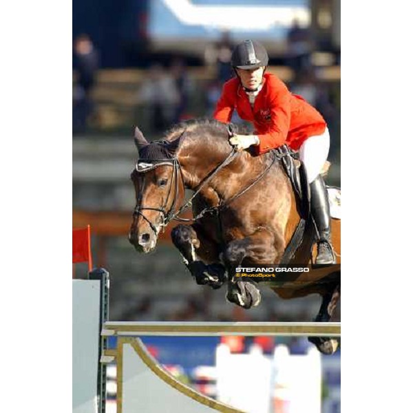 Eva-MAria Bitter on Argelith Stakkato Rome Piazza di Siena 28th may 2004 ph.Stefano Grasso