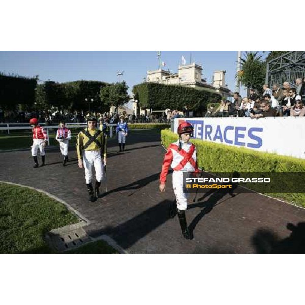 jockeys at Capannelle racetrack Rome, 4th nov. 2007 ph. Stefano Grasso