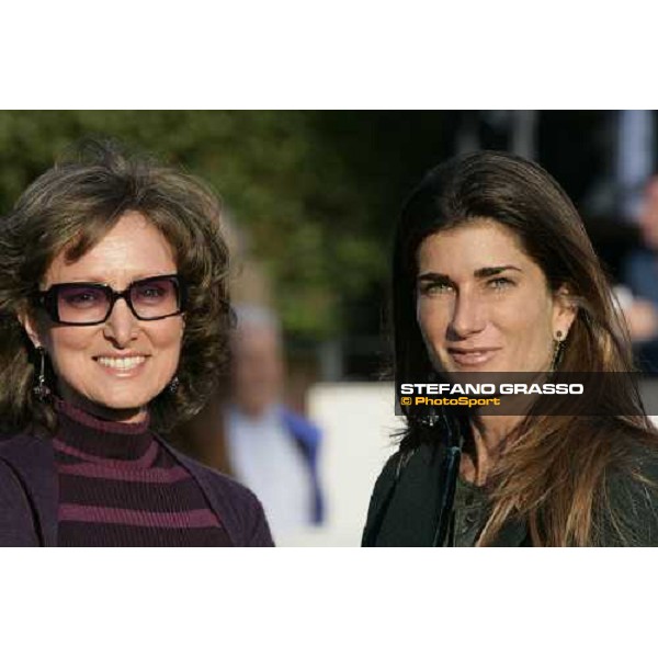 Emma Agostini and Cristiana Brivio Sforza at Capannelle racetrack Rome, 4th nov. 2007 ph. Stefano Grasso