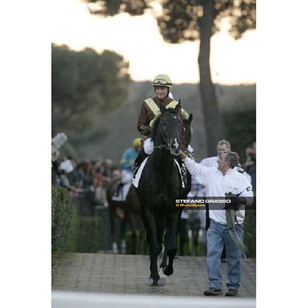 Otello Fancera on Monachesi before the Premio Roma At The Races Rome, 4th nov. 2007 ph. Stefano Grasso