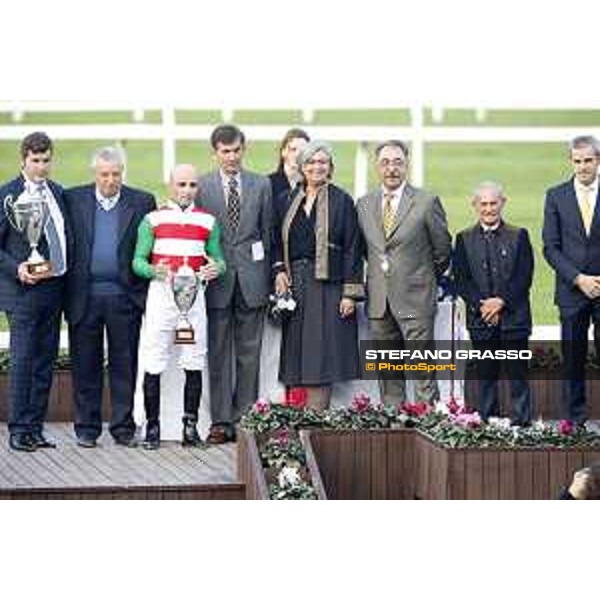 Prize giving ceremony of the Gran Premio del Jockey Club Milano - San Siro racecourse 22nd octiber 2017 - ph.Stefano Grasso