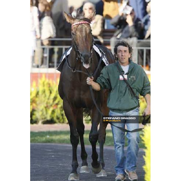 Le Cadre Noir with his groom parading before the Premio Carlo e Francesco Aloisi Rome, 4th nov. 2007 ph. Stefano Grasso