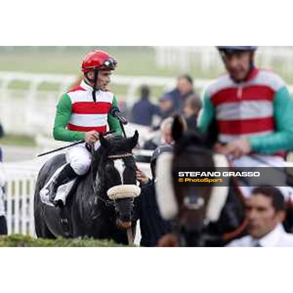 Dario Vargiu on Summer Festival wins the Premio Campobello Milano - San Siro racecourse 22nd octiber 2017 - ph.Stefano Grasso