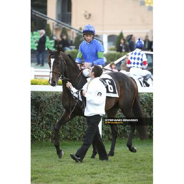 Ted Durcan on Laverock before the Premio Roma At The Races Rome, 4th nov. 2007 ph. Stefano Grasso