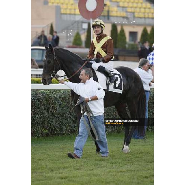 Otello Fancera on Monachesi before the Premio Roma At The Races Rome, 4th nov. 2007 ph. Stefano Grasso