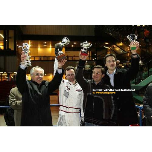 11/11/2007 Gran Premio Delle Nazioni. OISEAU DE FEUX, Jean Michel guidatore, Fabrice Souloy allenatore.