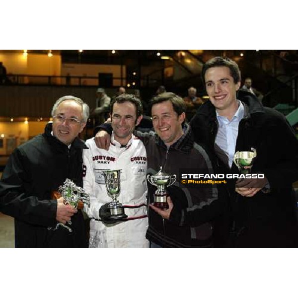 11/11/2007 Gran Premio Delle Nazioni. OISEAU DE FEUX, Jean Michel guidatore, Fabrice Souloy allenatore.