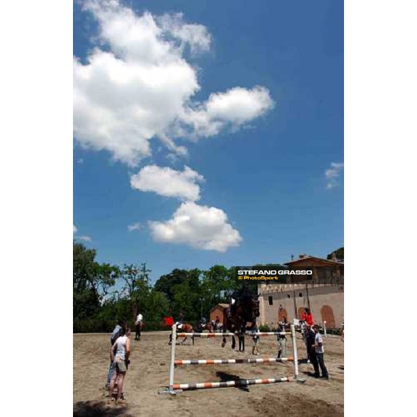 training arena Rome Piazza di Siena 29th may 2004 ph.Stefano Grasso