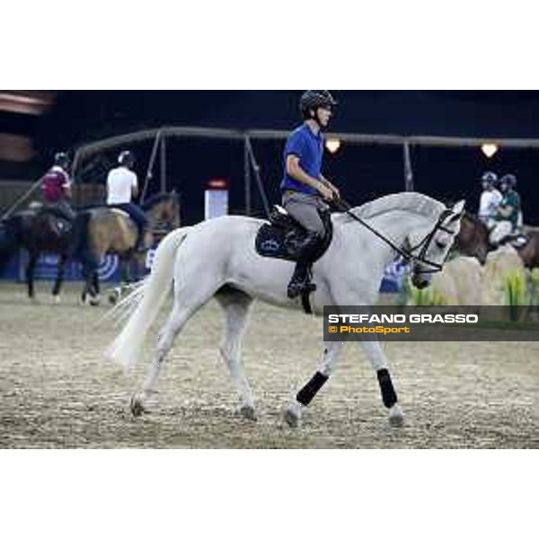LGCT of Doha - Bertram Allen warming up on Molly Malone DOHA - Al Shaqab,8th nov. 2017 ph.Stefano Grasso/LGCT