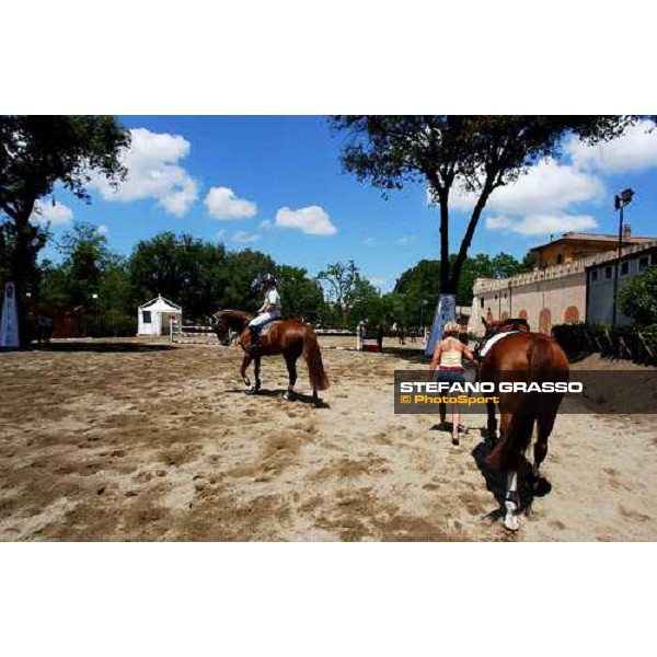 training arena Rome Piazza di Siena 29th may 2004 ph.Stefano Grasso