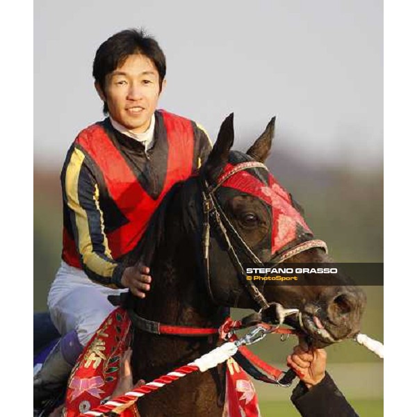 Yutaka Take on Vermilion winner of the Japan Cup Dirt 2007 Tokyo- Fuchu, 24th nov. 2007 ph.Stefano Grasso