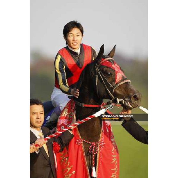 Yutaka Take on Vermilion winner of the Japan Cup Dirt 2007 Tokyo- Fuchu, 24th nov. 2007 ph.Stefano Grasso