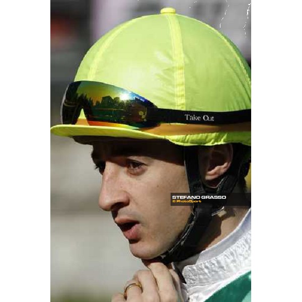 Christophe Lemaire before a race at Fuchu racecourse Tokyo-Fuchu, 24th nov. 2007 ph. Stefano Grasso