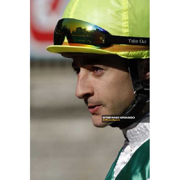 Christophe Lemaire before a race at Fuchu racecourse Tokyo-Fuchu, 24th nov. 2007 ph. Stefano Grasso