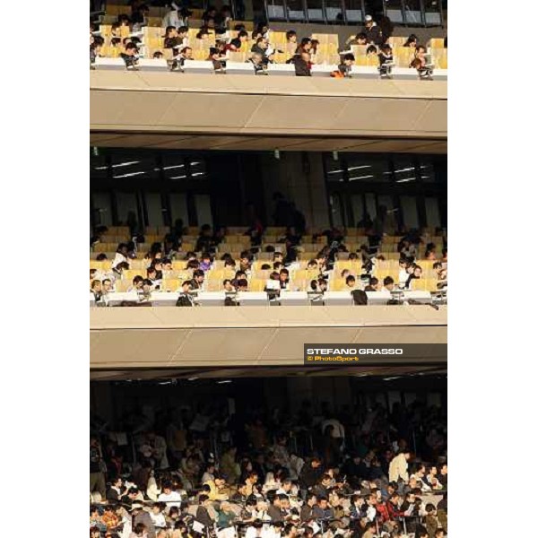 a close up of the grand stand before the Japan Cup Dirt at Fuchu racecourse Tokyo-Fuchu, 24th nov. 2007 ph. Stefano Grasso