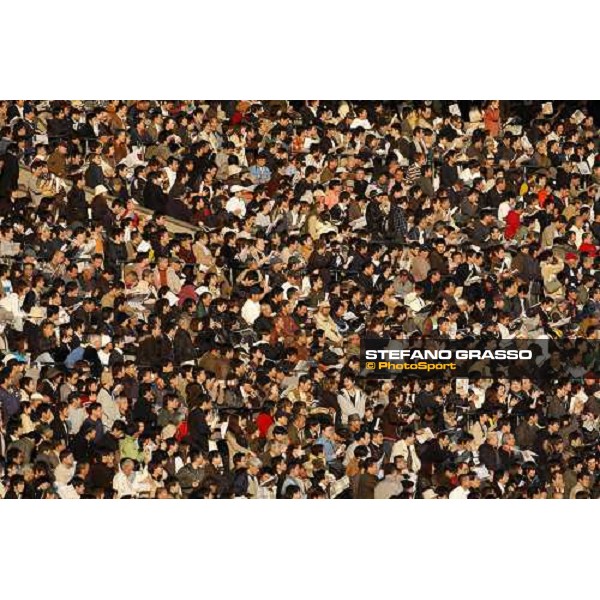 a close up of the grand stand before the Japan Cup Dirt at Fuchu racecourse Tokyo-Fuchu, 24th nov. 2007 ph. Stefano Grasso
