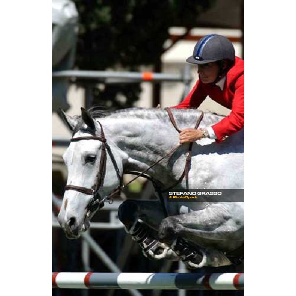 Laura Kraut on Miss Independent Rome, Piazza di Siena 29th may 2004 ph. Stefano Grasso