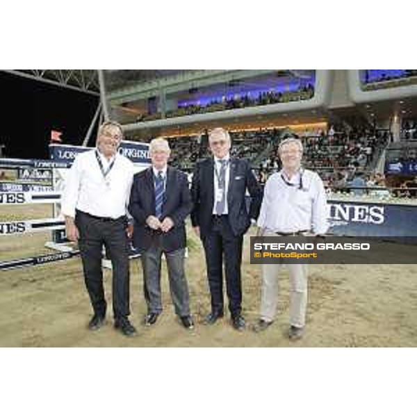 LGCT of Doha - Prize giving ceremony - Uliano Vezzani, Stephan Ellenbruch and Marco Danese - DOHA - Al Shaqab,11th nov. 2017 - ph.Stefano Grasso/LGCT