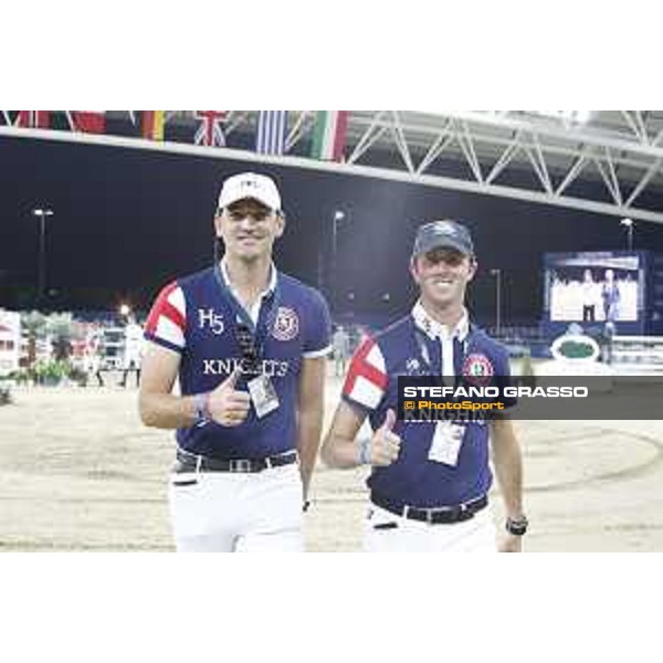 LGCT of Doha - Course walking - Eduardo Menezes and Ben Maher - DOHA - Al Shaqab,9th nov. 2017 - ph.Stefano Grasso/LGCT