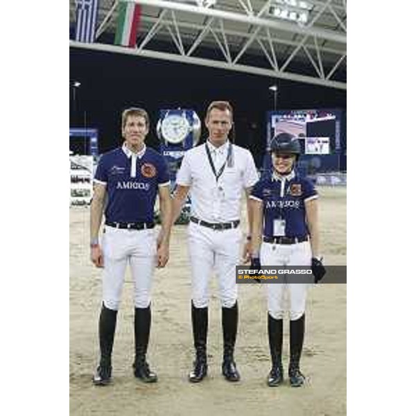 LGCT of Doha - Course walking - Henrik von Eckermann, Christian Ahlmann and Evelina Tovek - DOHA - Al Shaqab,9th nov. 2017 - ph.Stefano Grasso/LGCT
