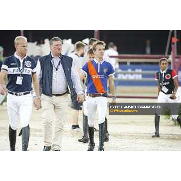 LGCT of Doha - Course walking - Jerome Guery, Jan Tops and Bertram Allen - DOHA - Al Shaqab,9th nov. 2017 - ph.Stefano Grasso/LGCT