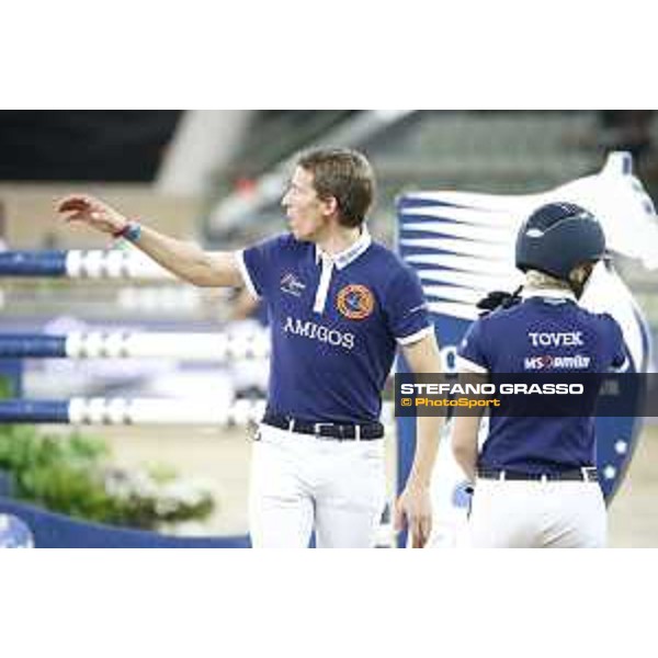 LGCT of Doha - Course walking - Henrik von Eckermann and Evelina Tovek - DOHA - Al Shaqab,9th nov. 2017 - ph.Stefano Grasso/LGCT
