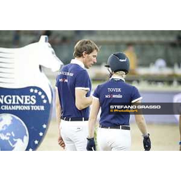 LGCT of Doha - Course walking - Henrik von Eckermann and Evelina Tovek - DOHA - Al Shaqab,9th nov. 2017 - ph.Stefano Grasso/LGCT