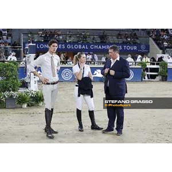 LGCT of Doha - Prize giving ceremony - Alberto Zorzi, Edwina Tops Alexander and Jan Tops - DOHA - Al Shaqab,11th nov. 2017 - ph.Stefano Grasso/LGCT