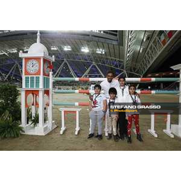 LGCT of Doha - Sheikh Ali Al Thani and some little fans - DOHA - Al Shaqab,10th nov. 2017 - ph.Mario Grassia/LGCT